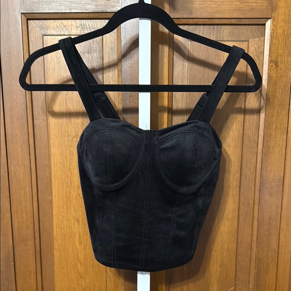 No Boundaries Black Bustier Top